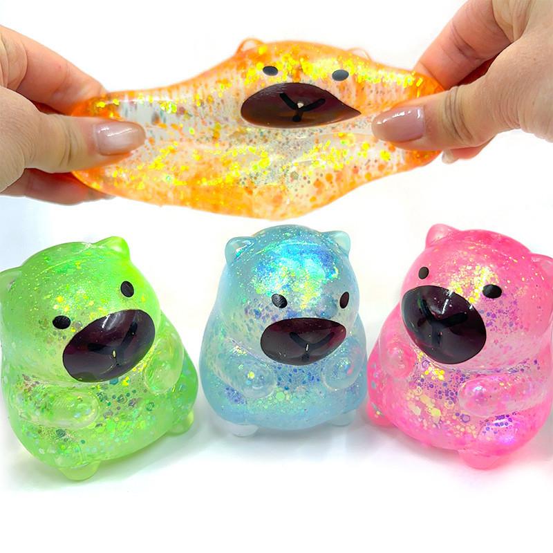 Maltose Pinch Capybara & Dolphin Squishy, Slow Rebound Stress Relief Sensory Toy, Interactive Cute Design, Kawaii Gift for Children & Adults