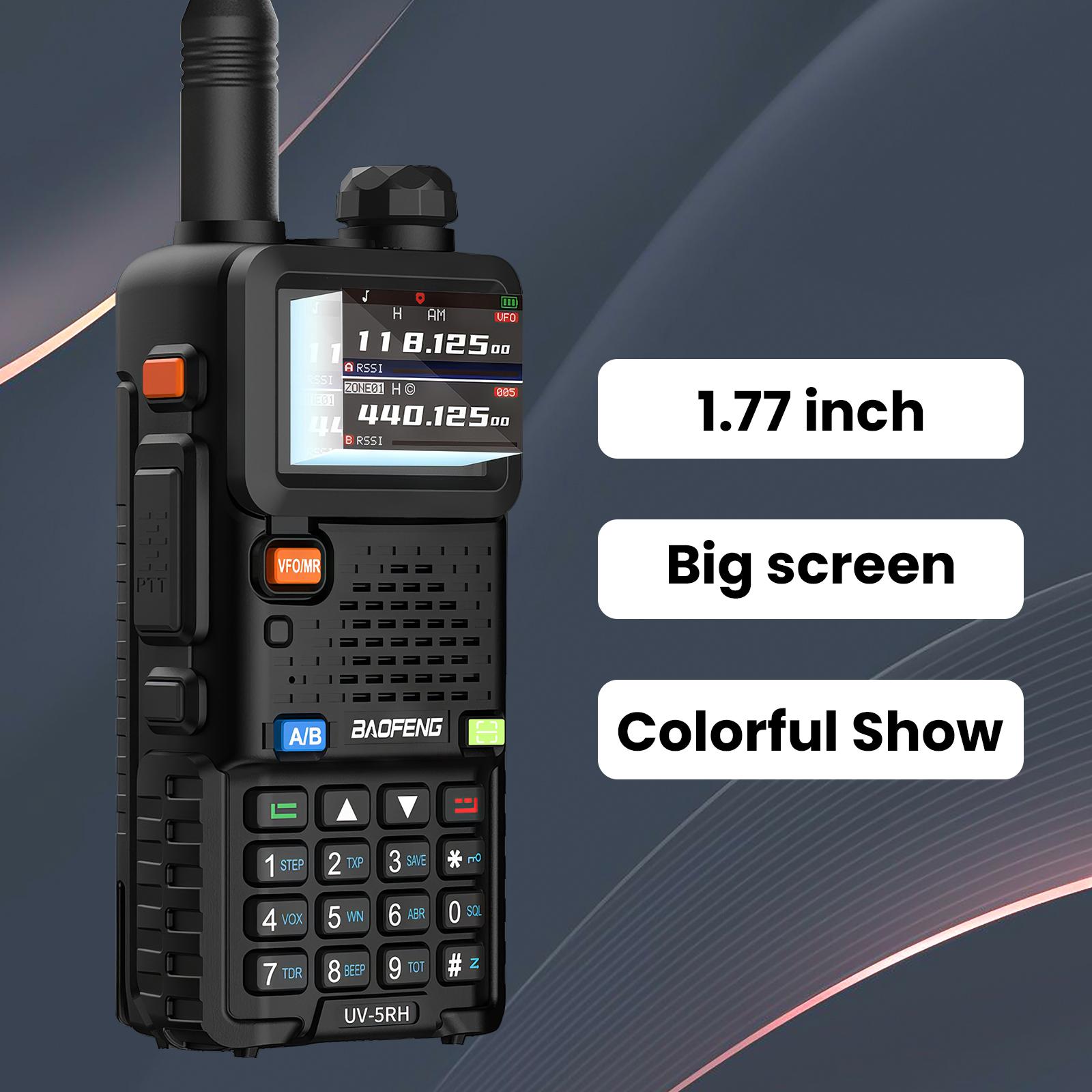 BAOFENG Radio GMRS UV-5RH (Upgrade of UV-5R) Ham Radio, Rechargeable Digital Wireless Walkie Talkie Long Range, Portable Handheld 2way Ridio, Emergency Preparedness Audio BAOFENG Radio GMRS UV-5RH (Upgrade of UV-5R) Ham Radio, Rechargeable Digital Wireless Walkie Talkie Long Range, Portable Handheld 2way Ridio, Emergency Preparedness Audio