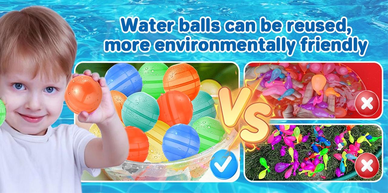 Stress Relief Water Ball Set, Sensory Toys for Kids Ages 8-12, Party Favors, Christmas Stocking Stuffers, Classroom Prizes, Birthday Gifts