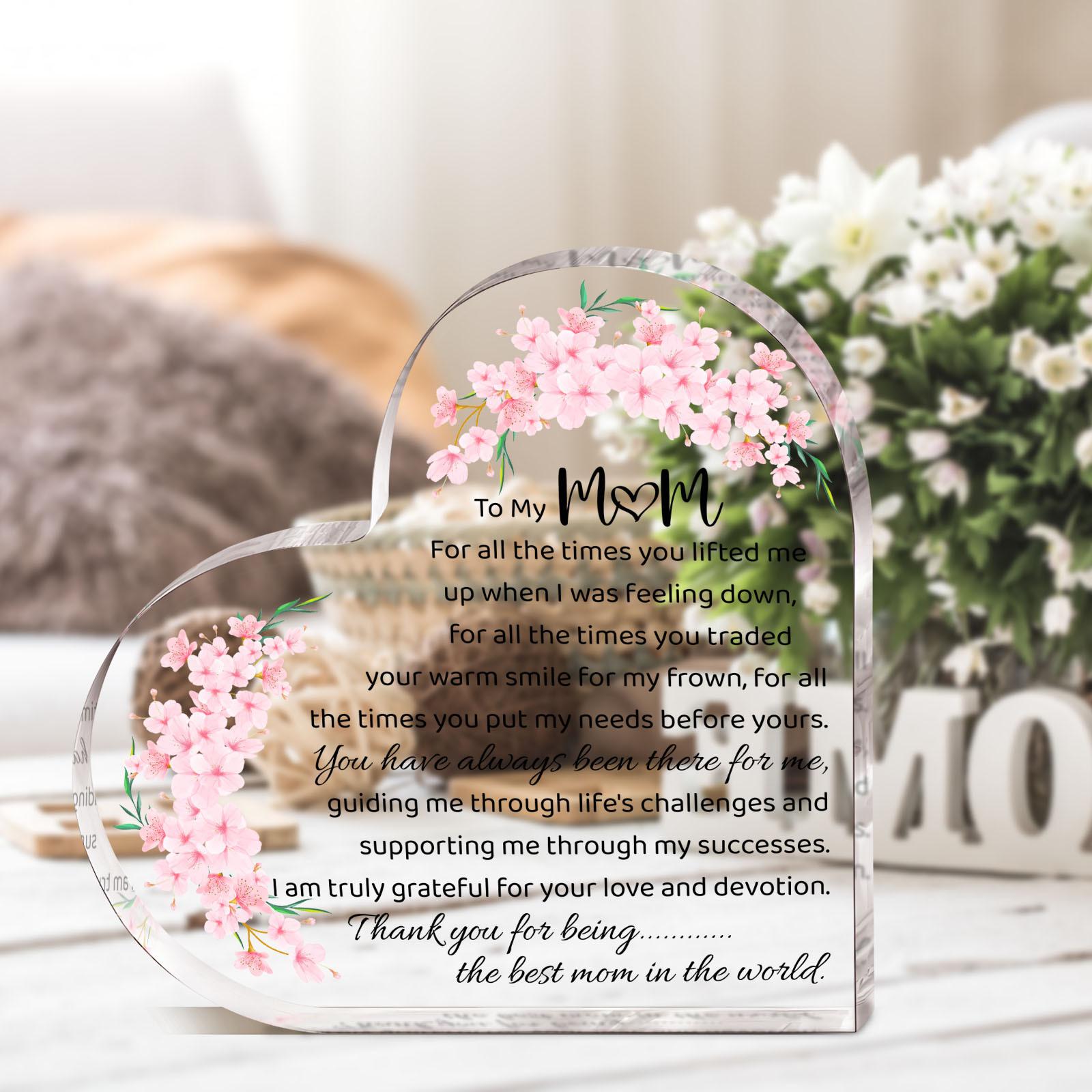 Acrylic Mom Gift, 1 Count/12pcs/set Thank You Gift for Mom, Definition Acrylic Plaque, Desk Signs Ornament for Table Tops, Home Decor