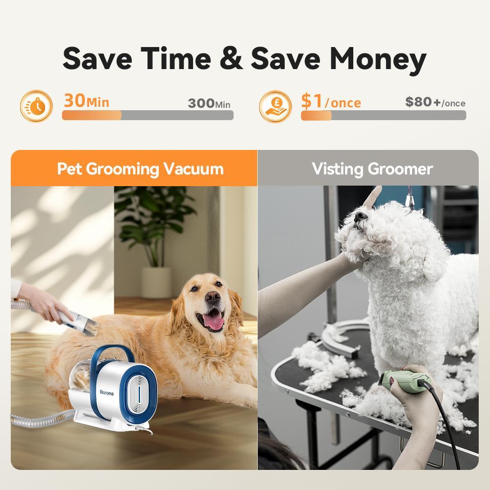 oneisall Dog Hair Vacuum & Dog Grooming Kit, Pet Grooming Vacuum with Pet Clipper Nail Grinder, 1.5L Dust Cup Dog Brush Vacuum with 7 Pet Grooming Tools for Shedding Pet Hair, Home Cleaning oneisall Dog Hair Vacuum & Dog Grooming Kit, Pet Grooming Vacuum with Pet Clipper Nail Grinder, 1.5L Dust Cup Dog Brush Vacuum with 7 Pet Grooming Tools for Shedding Pet Hair, Home Cleaning