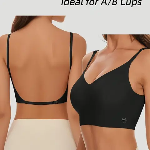 Women's Backless Invisible Seamless Strapless Unlined Strappy Bra Set, 1-5 Piece Pack, Elegant Undergarment for Special Occasions, Comfortable, Seamless, Medium & Stylish Design, Invisible Bras, Underwear