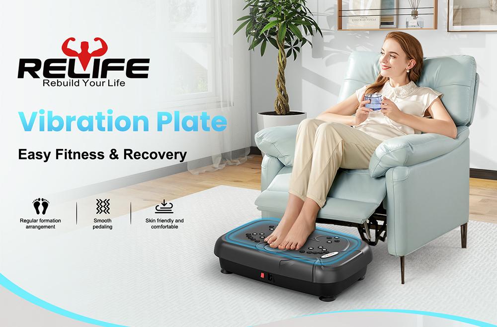 Vibration Plate, Fitness Platform Exercise Machine, Vibrating Lymphatic Drainage, Shaking Full Body Shaker Workout Vibrate Stand Shake Board Sport Gym for Women Men Walking Pad Treadmill Portable Pedal SpringStatements