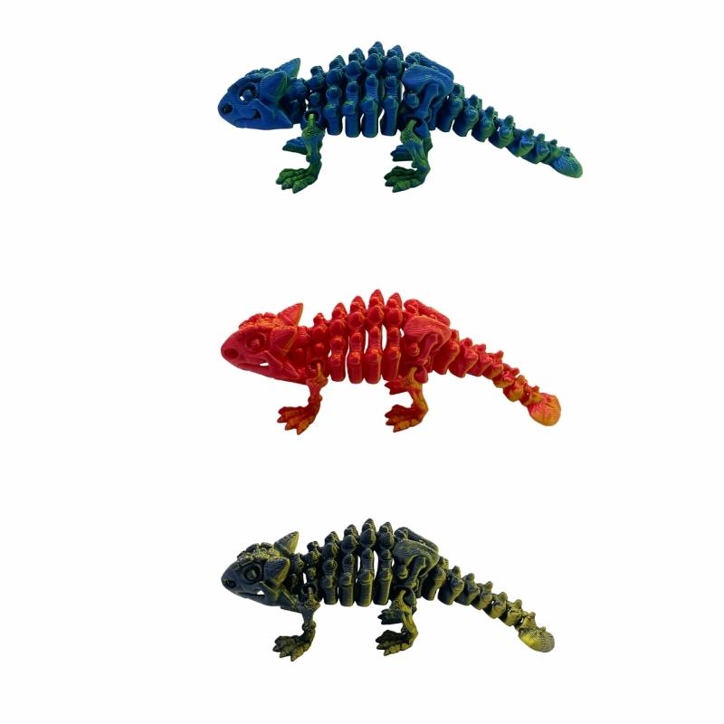 3D Printed Dinosaur World Set with Movable Ankylosaurus, Perfect for Home Decor, Office Desk Ornament, Holiday Party Decoration Dinosaur Figurine