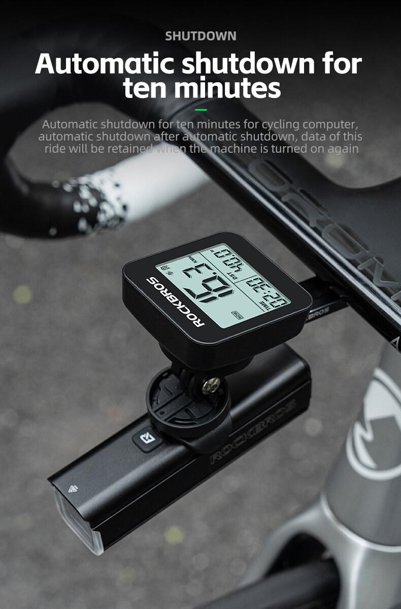 ROCKBROS GPS Bike Computer Accurate Wireless Speedometer with Backlight