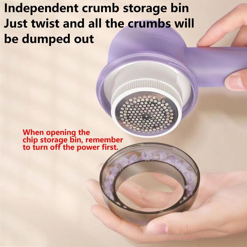 6-Pack Replaceable Blades Fabric Shaver, Rechargeable Portable Lint Remover with LED Display, Removes Pilling From Clothes, Furniture, and Blankets