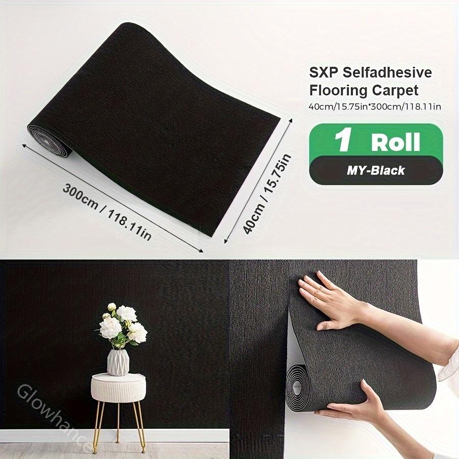 1 Roll 5mm Thick Self-Adhesive Foam Floor Mat, Reusable Non-Slip Kitchen Rug & Cat Scratcher Pad, 118.11"x15.75"