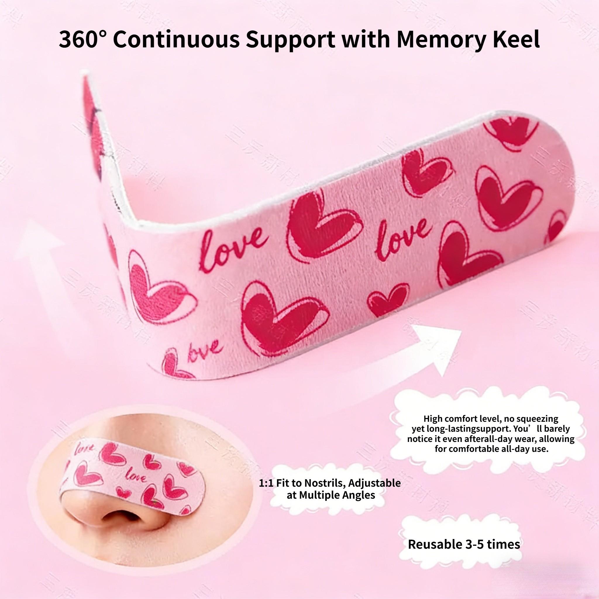Memory Bone Upturned Nose Patch, Adjustable Nasal Wing Narrowing Sticker, Customizable Shape Without Tightness, Perfect Fit Enhancer