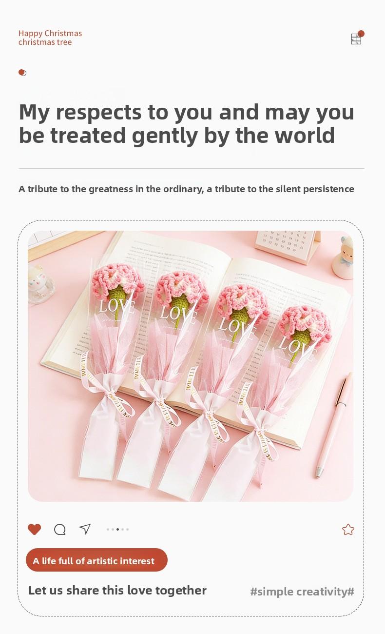 Gifts for Mom from Daughter Son - Cute Mothers Day, Birthday Gifts for Moms- Mother's Day Handmade Bouquet Sunflower Handmade Knitted Flower