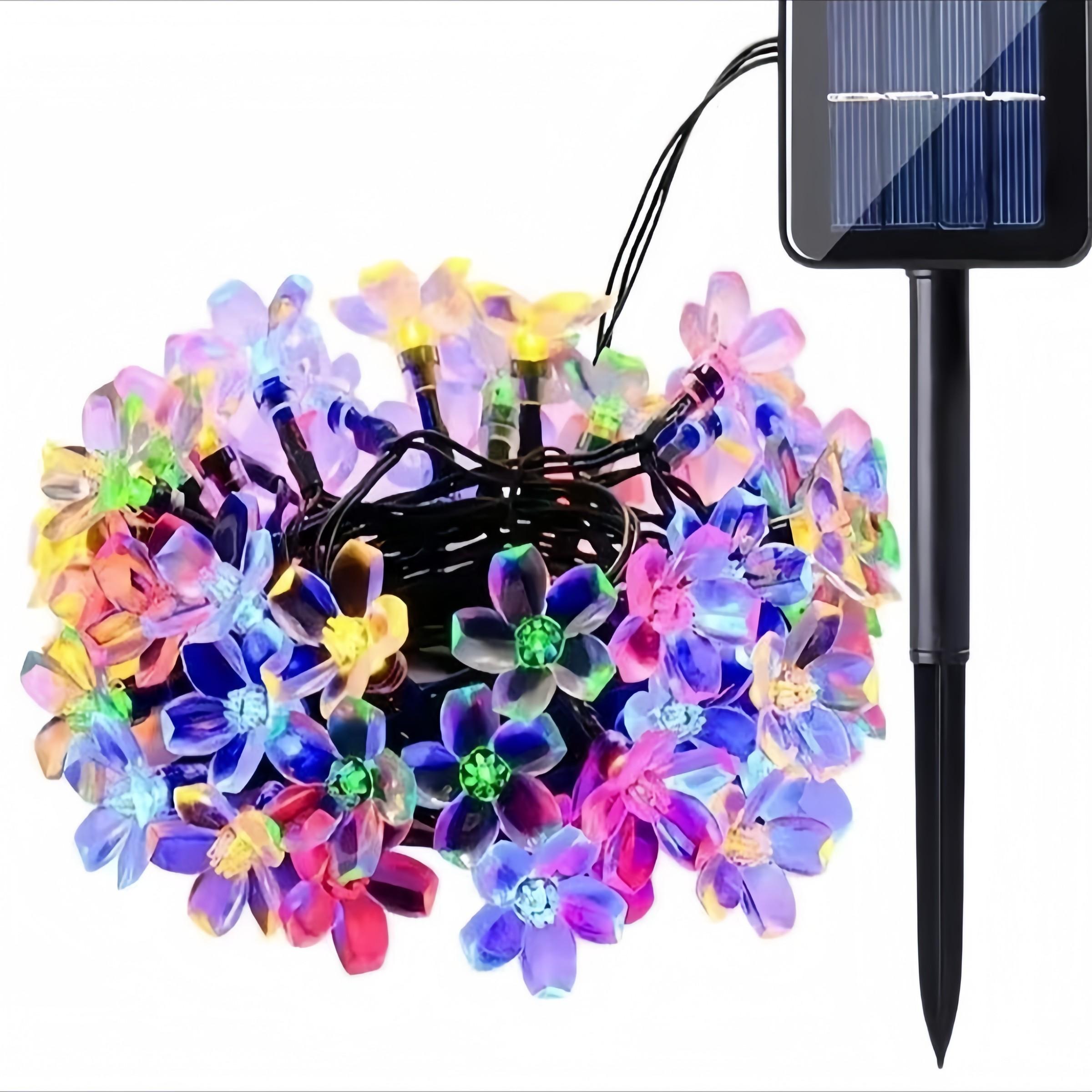 1PCS\SETSolar Powered Hanging Fireworks Lights, Smart LED Copper Wire String Lights, Adjustable 8 Modes Flashing, Outdoor Garden Decorations, Multifunctional Lighting, Outdoor Landscape Lights