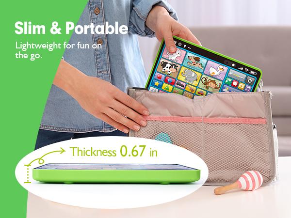 hahaland multifunctional Learning Tablet Toy, Colorful Number & Music Function Educational Toy, Interactive Enlightenment Toy for Kids, Electronics, Learning Tool, Learning Entertainment Tablet, Toddler TabletAges 12m-3Y Cow Duck Elephant