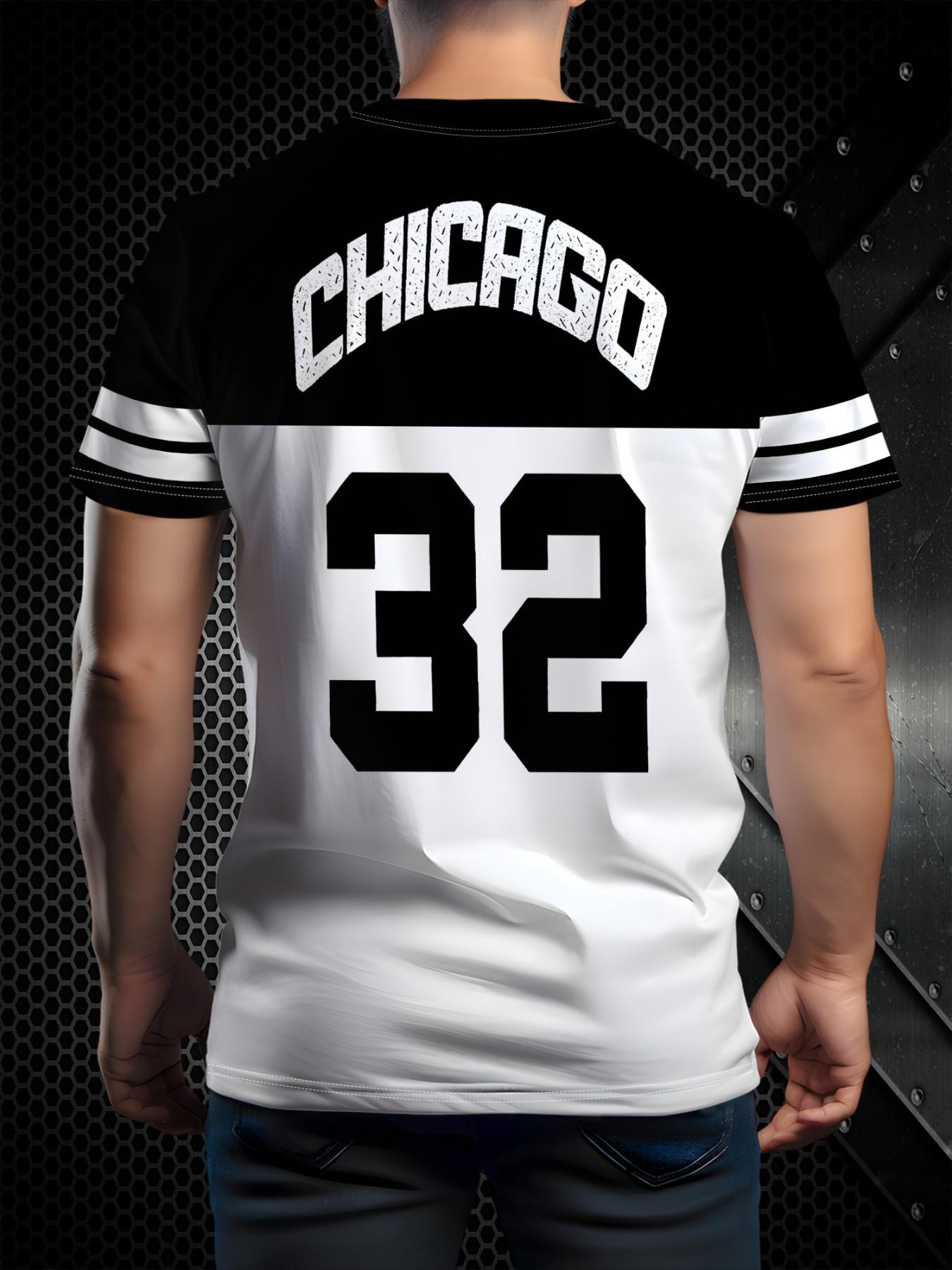 Men's Casual Short Sleeve T-Shirt, Summer New Loose Fit Baseball Top, Youth Trendy Street Style, Breathable Cotton, Multiple Colors