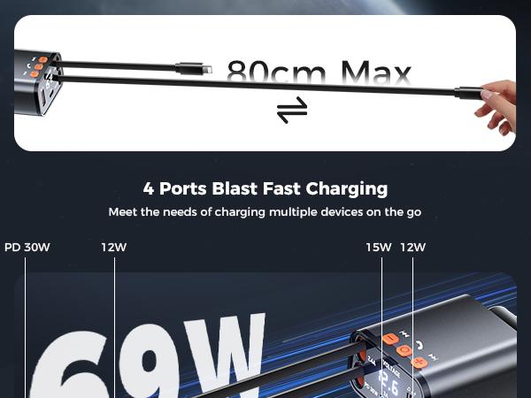 SUPERONE Bluetooth 5.3 Car Adapter with Retractable Charger FM Transmitter Radio Receiver Handsfree Calling USB Charging Cable Sound Quality CVC Technology 12-24V Powerhouse TikTokShopHolidayHaul plug Audio Compact Chargeable