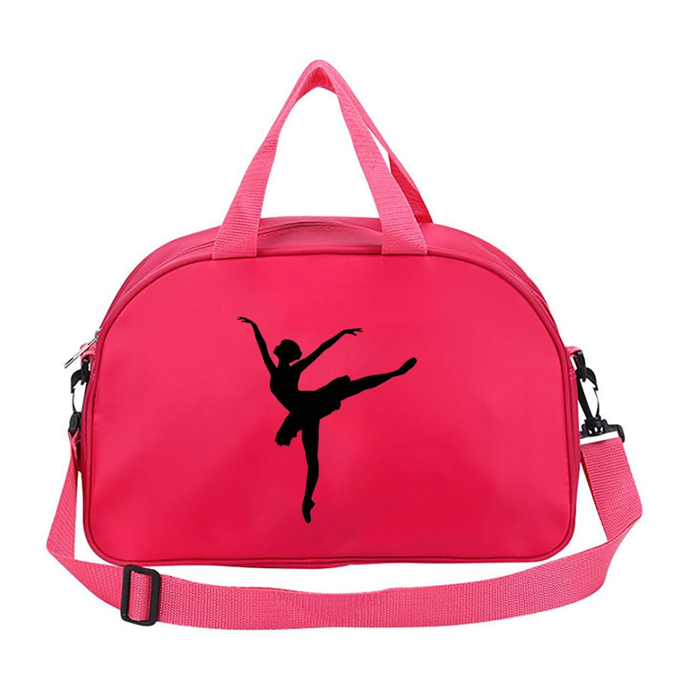 Dance Print Waterproof Dance Bag, Large Capacity Ballet Practice Bag, Shoulder Crossbody Bag, Yoga Fitness Bag, All Seasons