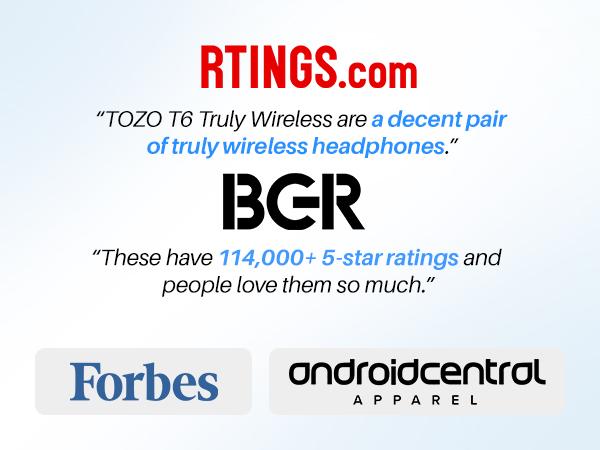 TOZO T6 Ergonomic with APP Edition(2024) True Wireless Earbuds IPX8 Waterproof Audio Headphone Electronic Headset mini earbuds mini headphones FathersDayGift