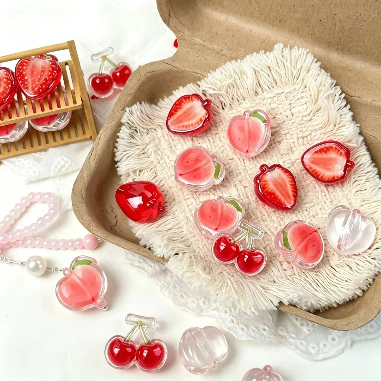 ✨【NEW】Sweet Fruit | Transparent Acrylic Charms for DIY Craft