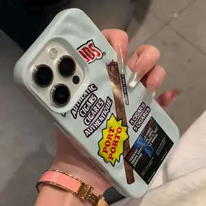 Stylish Backwoods Logo Phone Case for iPhone 17 16e 16 15 14 13 12 11 Pro Max Mini Air XR XS X 7 8 Plus, Soft Tpu Ripple Shaped Back Cover