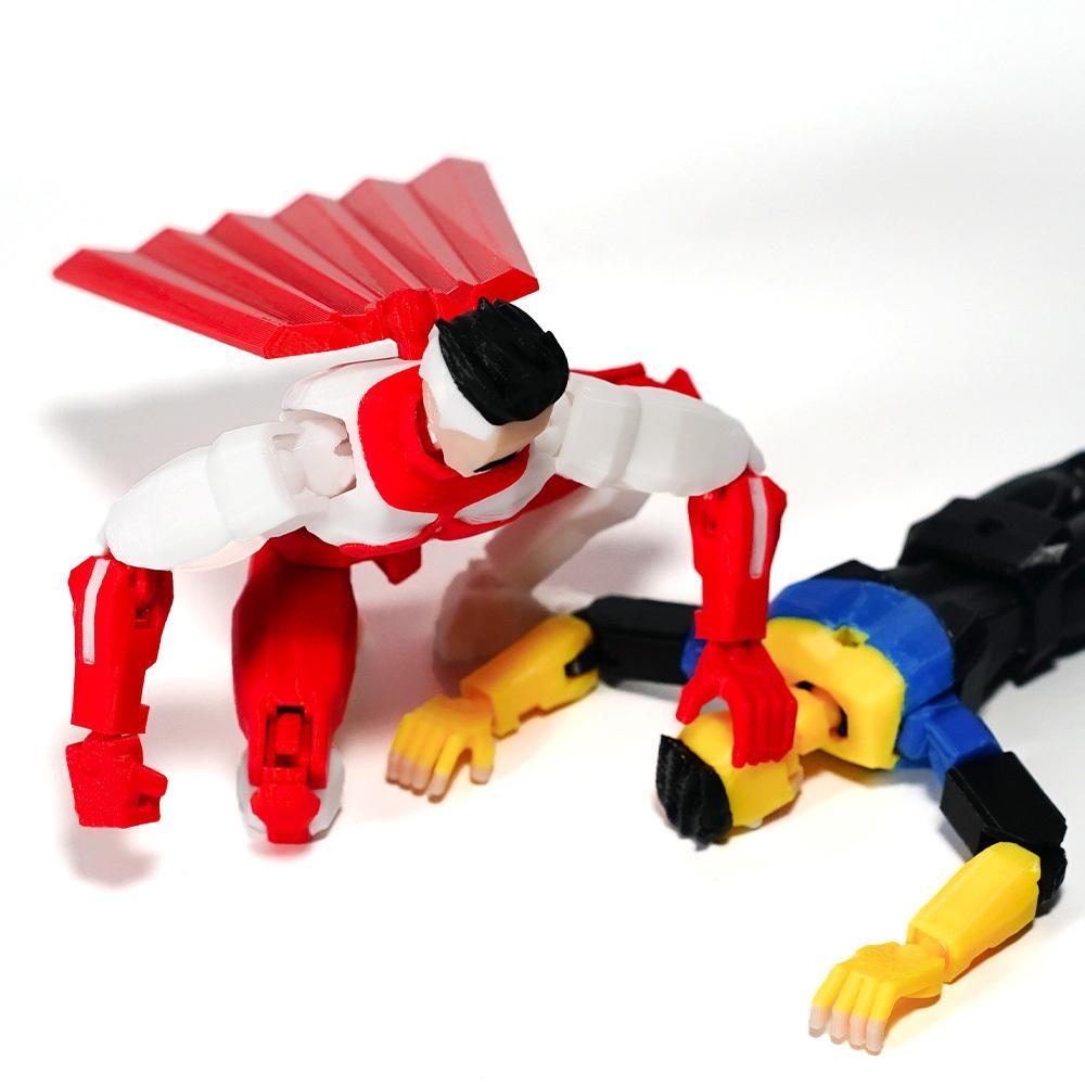 3D Printed Invincible Omni Man Superhero Toys, Multi-Jointed Plastic Anime Figures, DIY Model Kits for Children’s Gifts & Ornaments