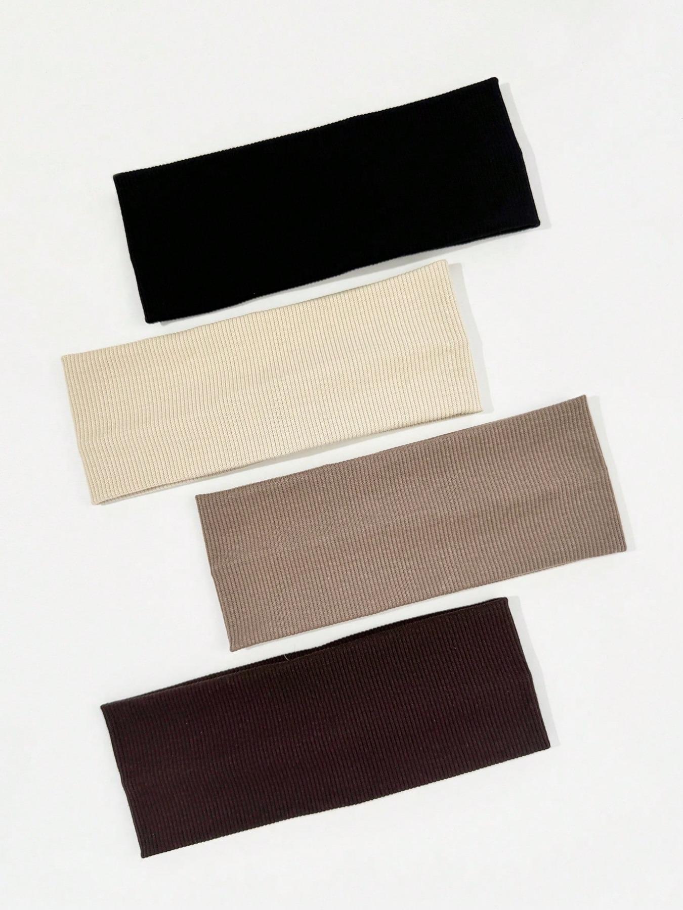 8pcs Solid Color Breathable Moisture-Wicking Sports Headbands, Suitable for Gym, Running and Daily Wear, Sweat-Absorbing Hairbands, Elastic Headbands, Training Fitness Sweatbands