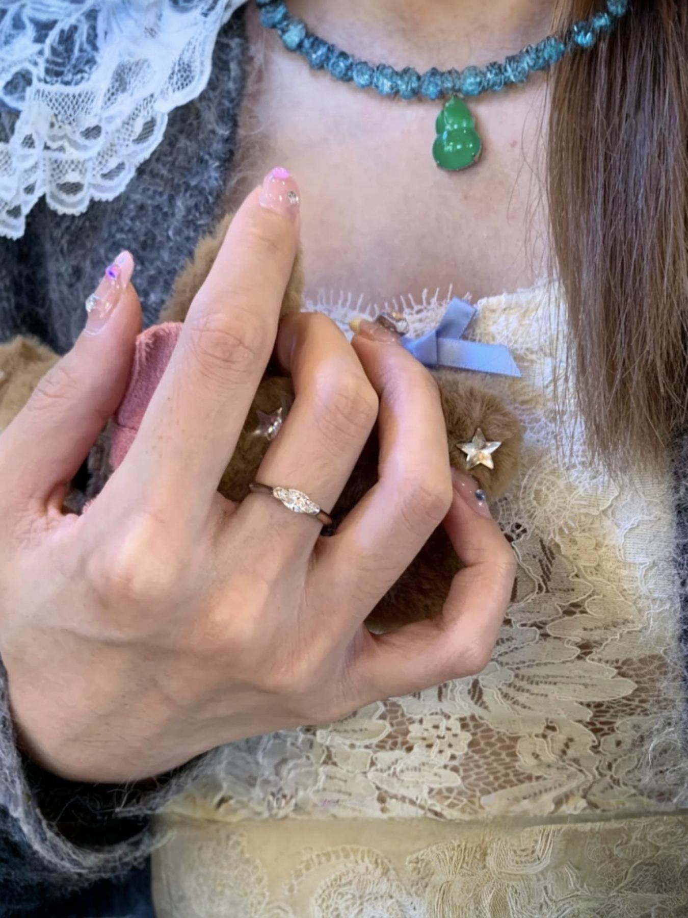 Women's Marquise Diamond Ring, High Carbon Diamond, Unique Rhombus Design, Versatile Fashion Jewelry, Elegant Angel Eye Band