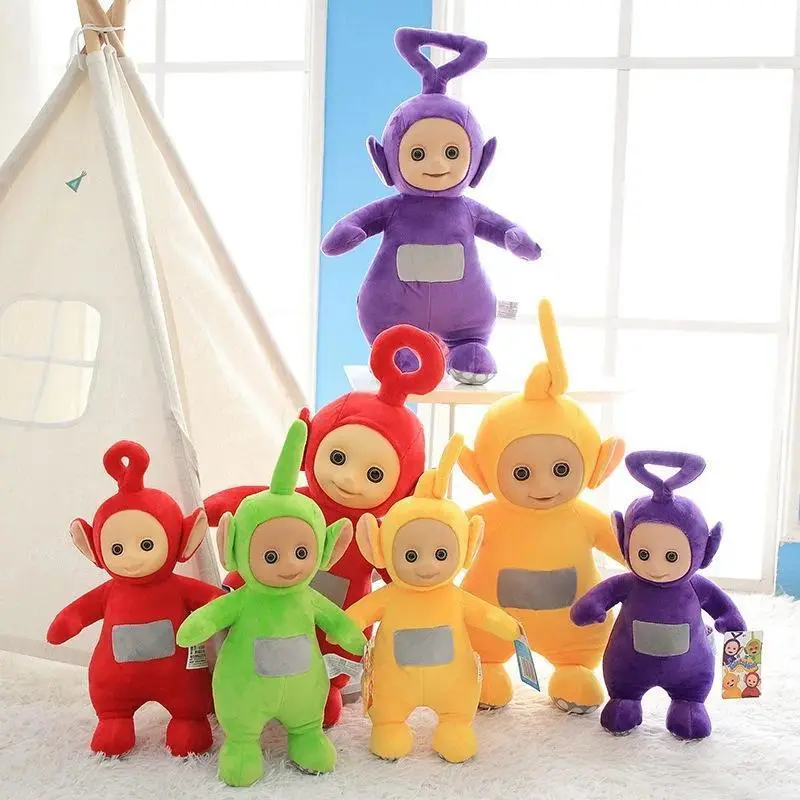 38CM Teletubbies Tinky Winky Dipsy Laa-Laa Po Cosplay Plush Toy Cartoon Anime Stuffed Doll Kawaii Sofa Pillow Decor Birthday Toy