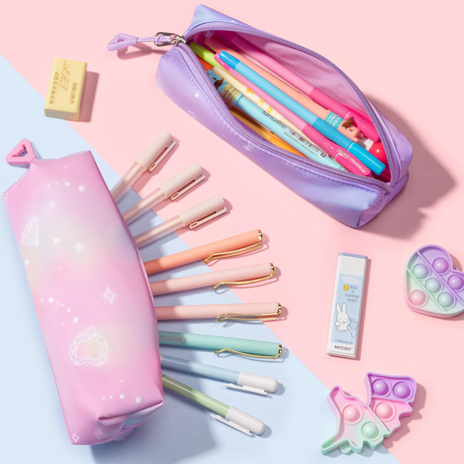 Fimibuke 3Pcs Transparent School Backpack Set, Waterproof Clean Backpack with Lunch Bag & Pencil Bag for School Girls Boys