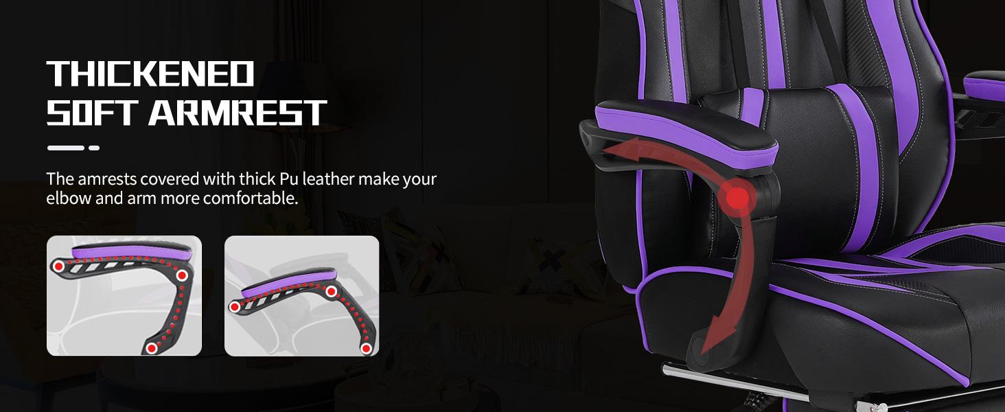 【Black Friday Special】High-end Multifunctional Adult Gaming Chair with Footrest, Reclining Computer Chair, Adjustable Height Massage Feature, Gaming Chair, Large High-Back Gaming Chair, Ergonomic Heavy-Duty Computer Gaming Chair, Supports 300 lbs V3009A