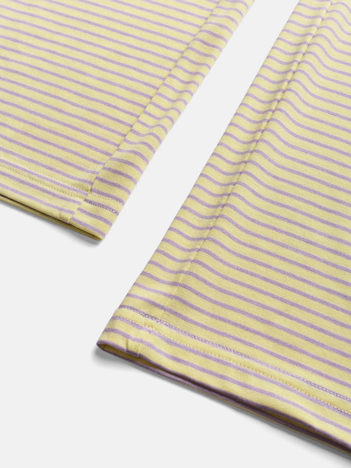 Women's Casual Striped Tee Shirt & Comfortable Pants Set, Stylish Two-Piece for Daily Wear, Perfect for Spring & Fall Seasons