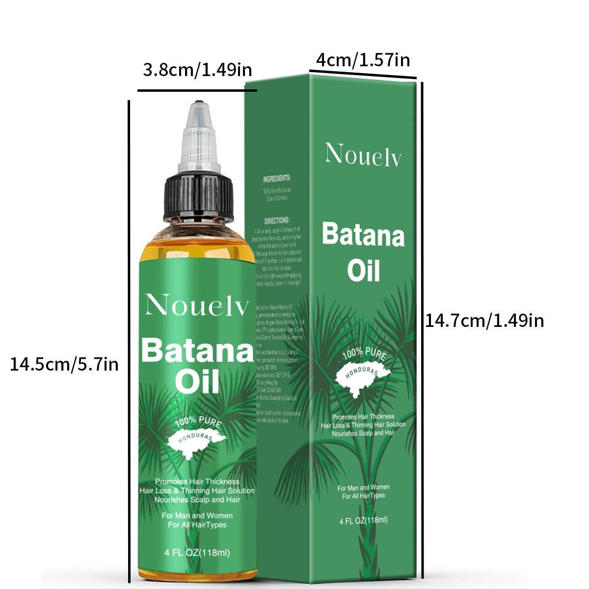Batana Oil: Dr. Sebi Organic Raw Honduras Oil forHair care -  Pure & Natural for Thicker, Stronger Hair - 4 FL OZ Scalp Nourishment Haircare,Improve the quality of the forked hair