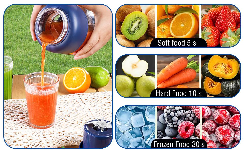 Portable Household Appliances Juicer 40.5oz,USB Rechargeable Juice Blender Cup,Multifunctional juicermachine machines with 34 Blades for Smoothies Liquid Diet,Summer Essentials Smoothieblender