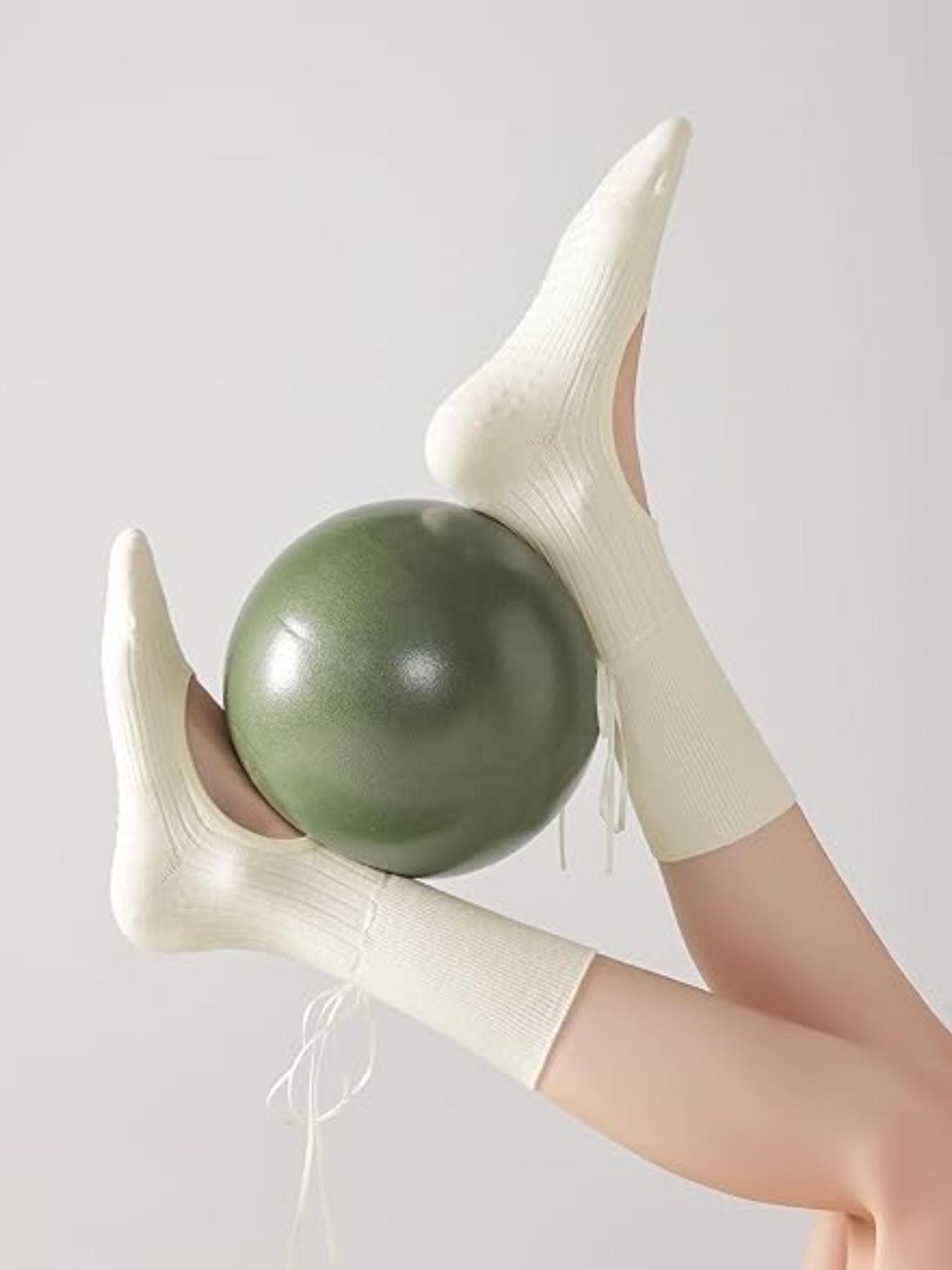 2 Pairs Anti-Slip Yoga Socks Set!Bow Open-Back Pilates Socks for Women, Non-Slip