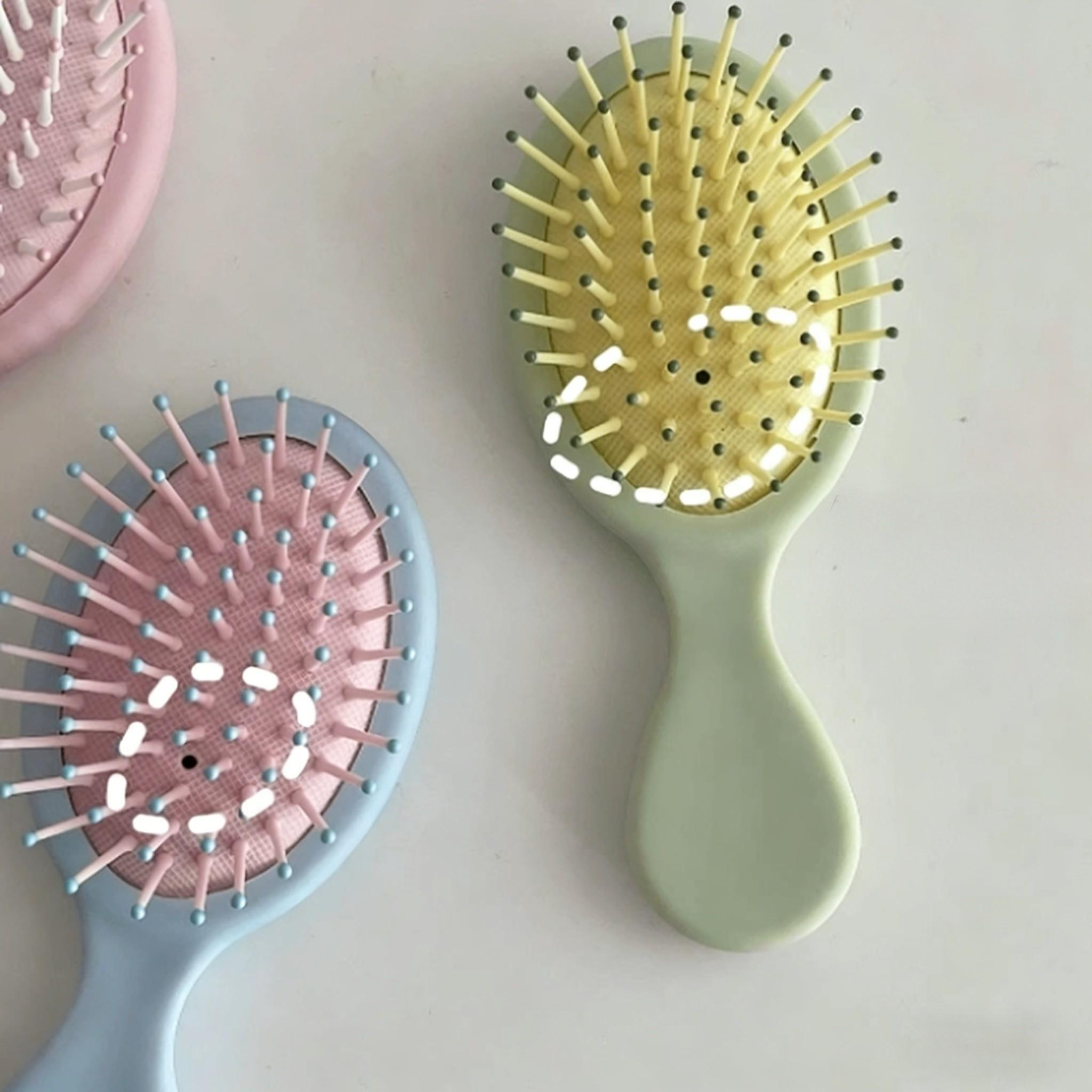 Macaron airbag comb - Women's portable beauty accessory - Compact air cushion massage comb - Household head comb - Small comb