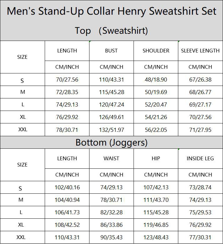 Men's Heavyweight Textured Patchwork Stand Collar Henry Sweatshirt Set, Casual Fleece Warm And Comfortable Set,  Jacket And Trousers, Men's Everyday Wear, Indoor And Outdoor Sportswear, Sportswear Set, Winter Casual Sportswear.