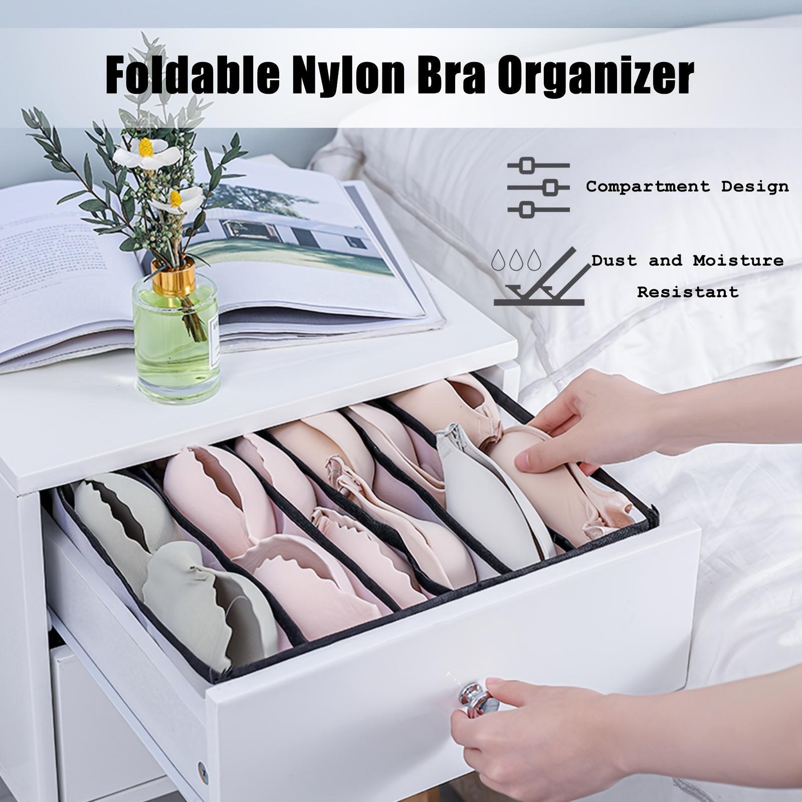 1Pc Foldable Grid Drawer Storage Box-multifunctional Breathable Underwear and Socks Storage Box, Multi-compartment Design, Space-saving Wardrobe Finishing Artifact, Ladies Fashion Accessories Clothing Storage Box