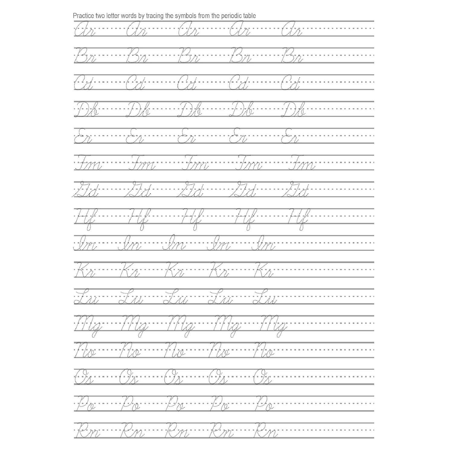 Cursive Handwriting Workbook for  Ages 10-12, Grades 5-7: Cool Science Facts Cursive Letter Tracing Book for Beginners for Homeschool or Classroom Practice - Paperback