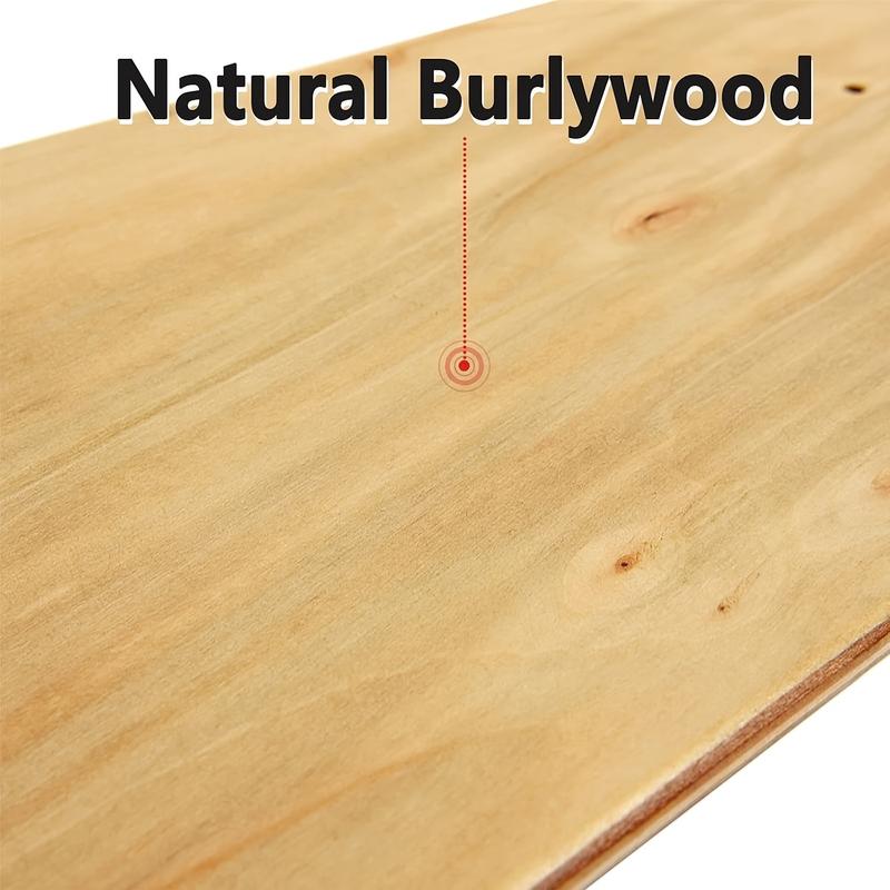 Blank Skateboard Decks, Premium 7 Ply Maple Wood Construction, Strong Durable Deck with Stable Pop, Smooth Sanded Surface Ideal for DIY Painting Custom Art Graphics, Available in 7.75 8.0 8.25 Inch, Suitable for Beginners Artists Pro Skaters