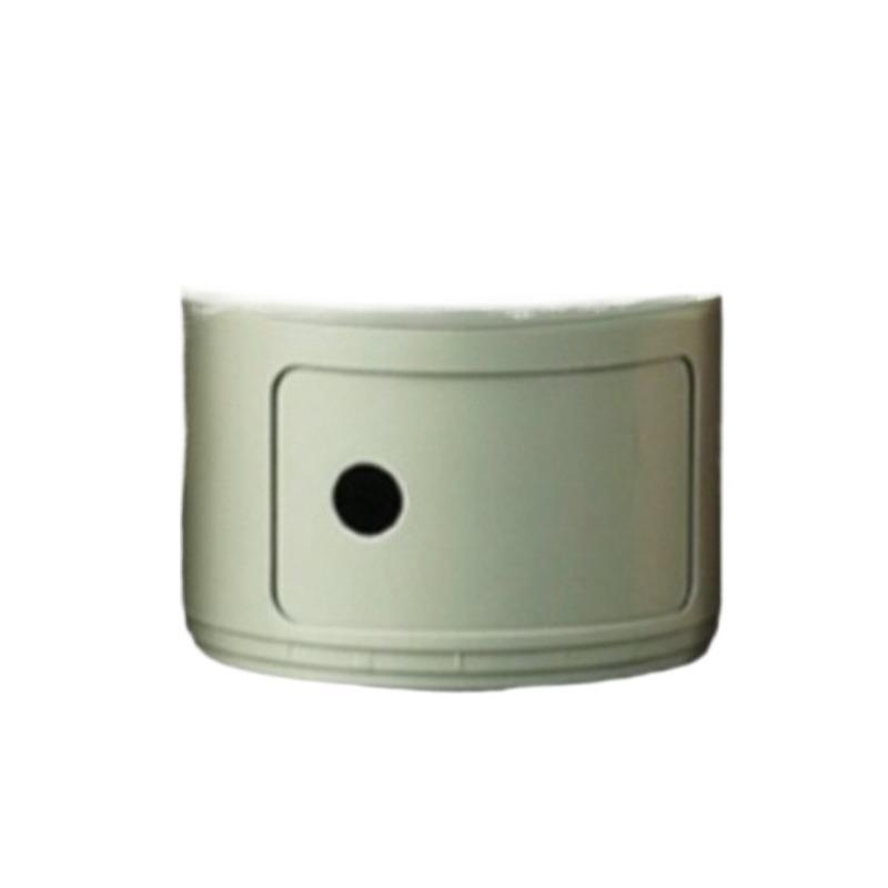 Round bedside table, creative storage cabinet, minimalist drawer storage cabinet, dormitory snack and toy organizer, multi-functional large-capacity easy assembly, ideal for bedrooms, living rooms, and dormitories—essential for small space storage at home