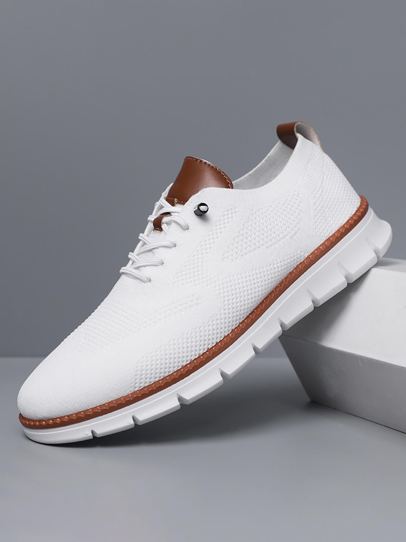 Men's Business Low Top Minimalist Sneakers, Casual Breathable Comfortable Formal Shoes, Fashionable Lightweight Shoes for Daily Wear