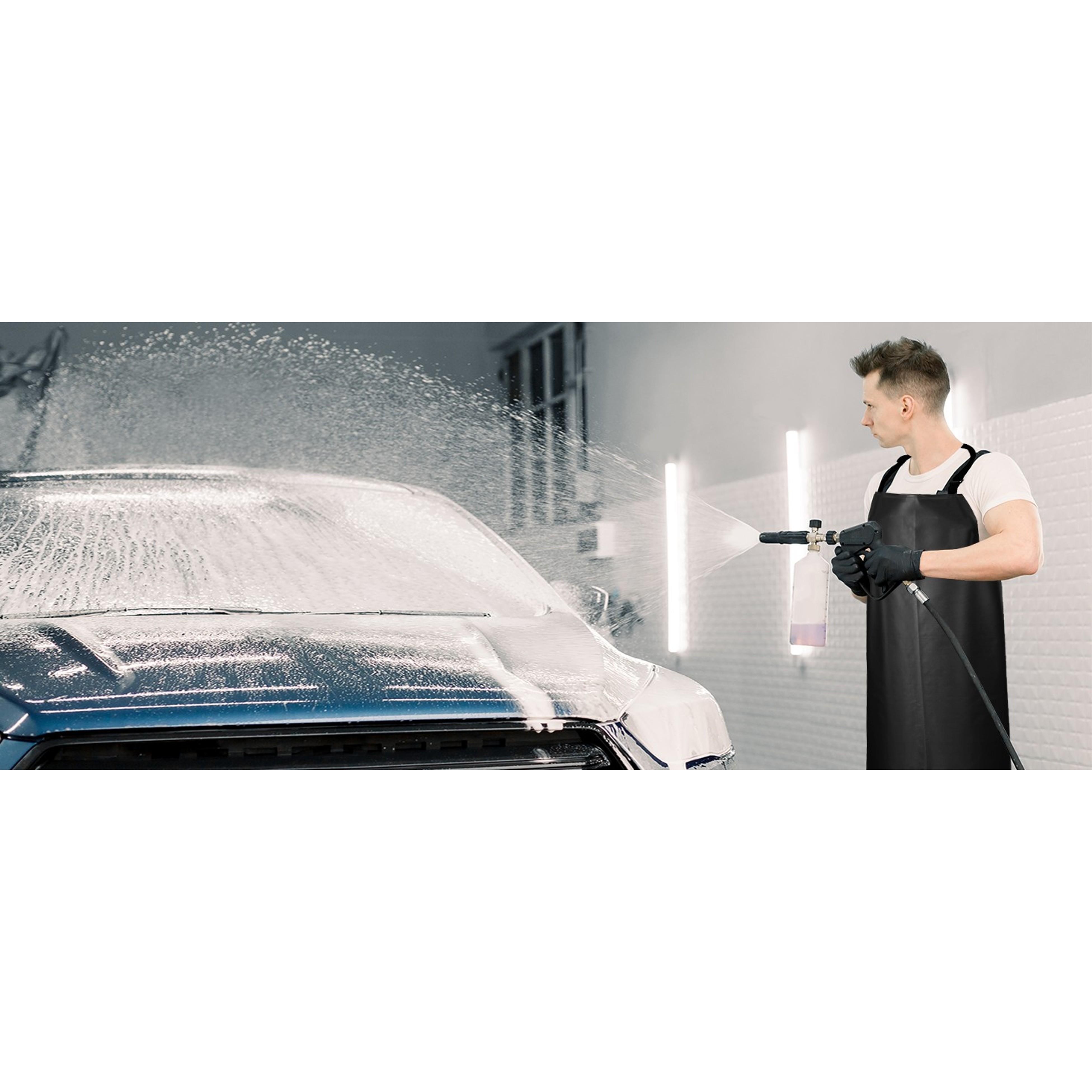 Thicker Rubber Apron, Extra Long Adjustable Apron, Heavy Duty Oil&Chemical Resistant Waterproof Work Aprons