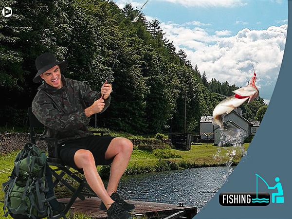 Outdoor Ventures Mens Rain Jacket Waterproof Lightweight Packable Rain Pullover coat windbreaker for Hiking Golf Running