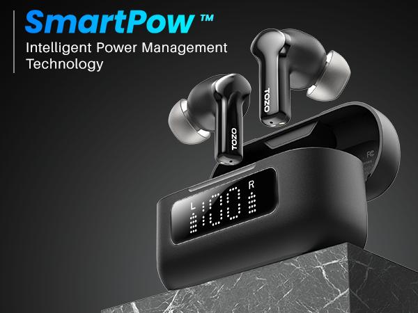 TOZO-NC3 Hybrid Active Noise Cancelling Wireless Earbuds, 6 Mics ENC Clear Call, 55H Long Playtime, 32 Preset EQs via APP, Bluetooth 5.3 Headset, IPX8 Waterproof, in-Ear Headphones with LED Display Audio Electronic TOZO-NC3 Hybrid Active Noise Cancelling Wireless Earbuds, 6 Mics ENC Clear Call, 55H Long Playtime, 32 Preset EQs via APP, Bluetooth 5.3 Headset, IPX8 Waterproof, in-Ear Headphones with LED Display Audio Electronic