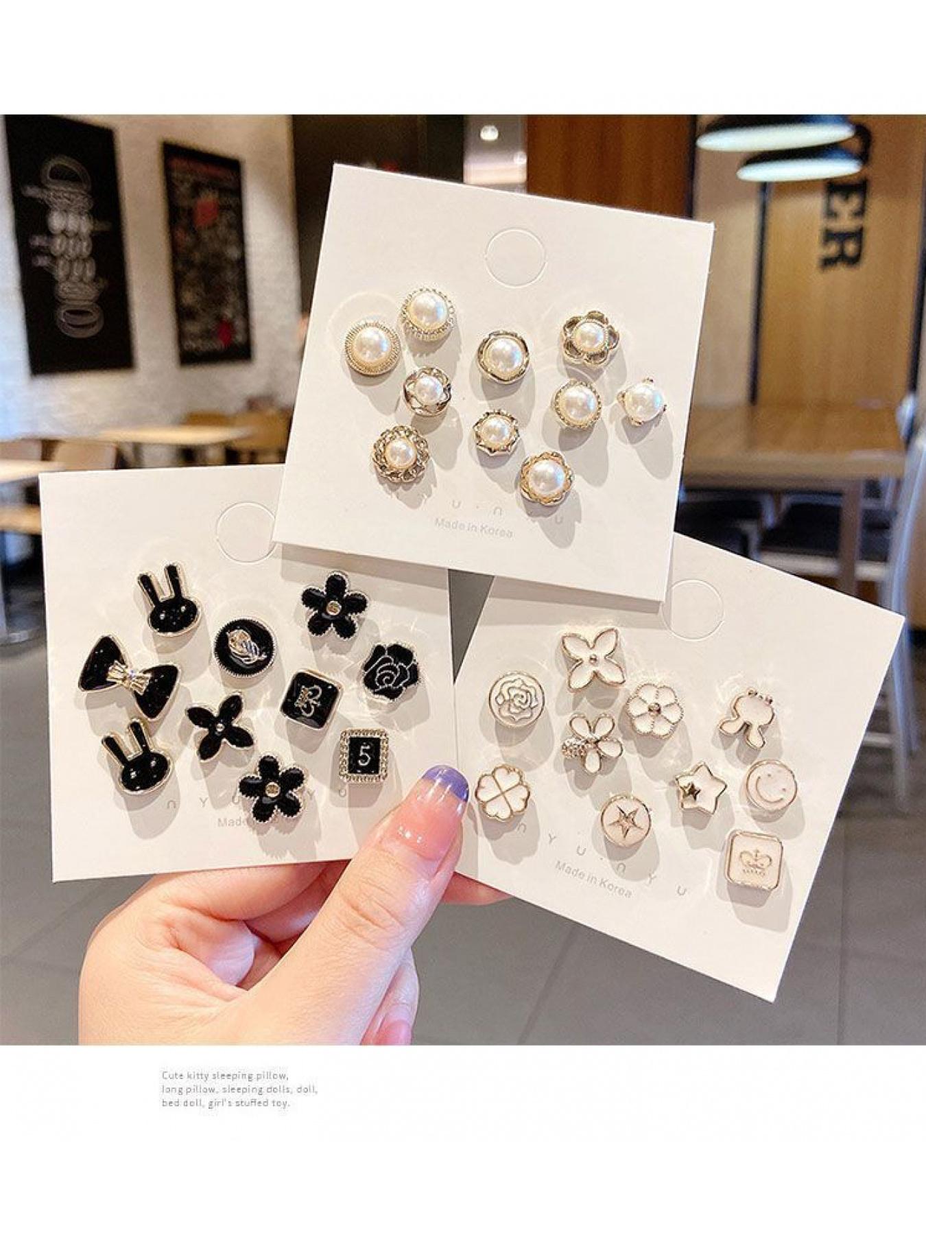 20 Counts Brooch Buttons for Women, Mini Instant Buttons Pins, Assorted Brooch Pins, Pearl Rhinestones Shirt Lapel Brooch Pins, Cover Up Buttons Pins for Clothes Coat Dress Jeans Hat Bags Decor