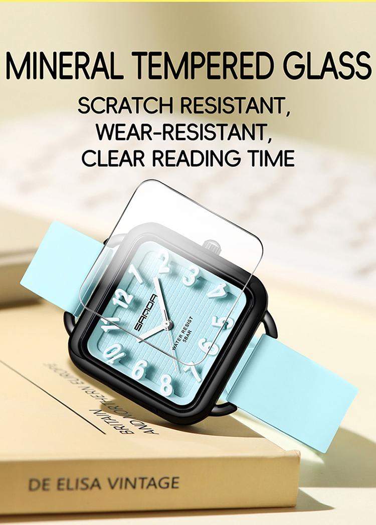 Women's Quartz Watch, Fashion Casual Style, Waterproof, Zinc Alloy Case, Soft Silicone Band, Comfortable Wear, Gift Idea for All Ages