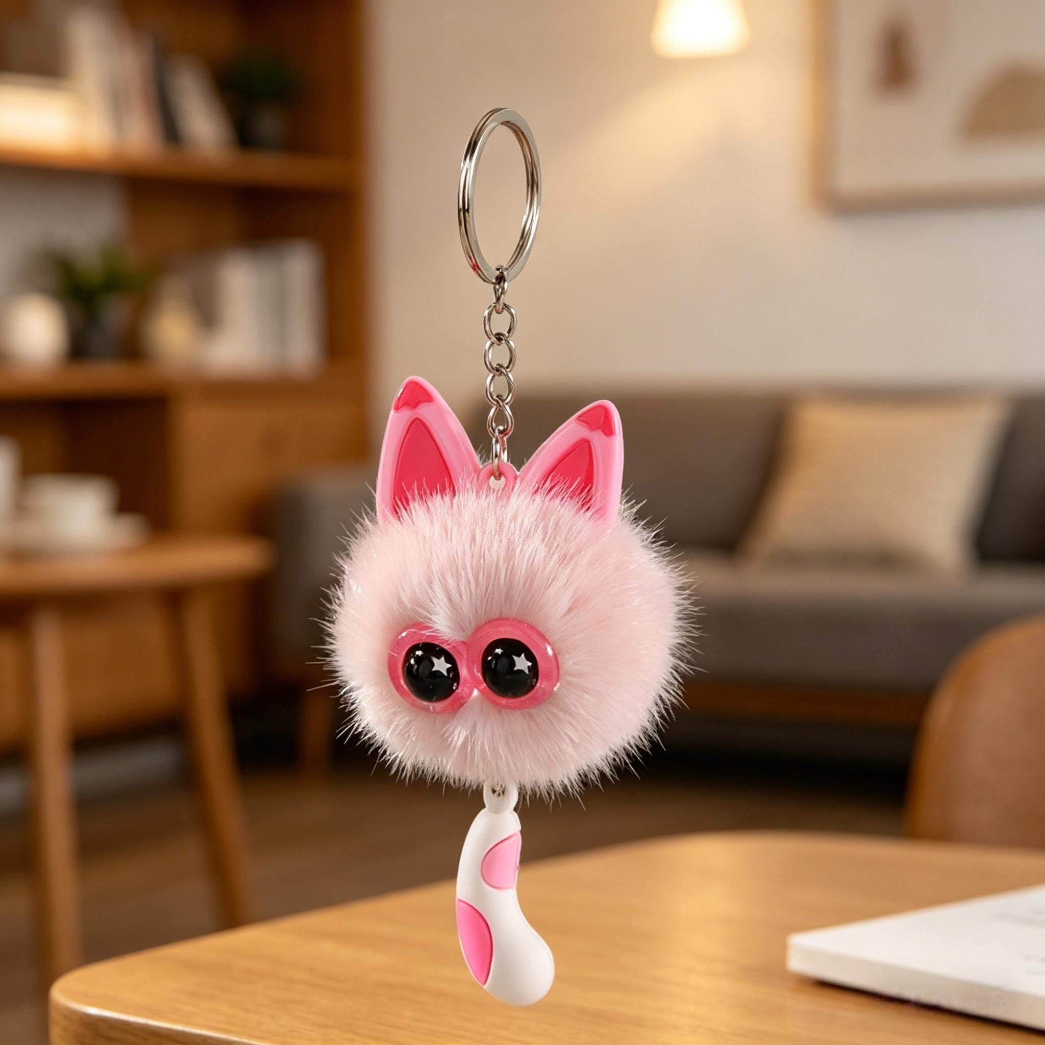 1/8pcs Cute Cat Plush Keychain Gift Set, Mini Cat Keychain for Car Decor, Birthday Gifts, School Carnival Prizes, Backpack Treasure Box