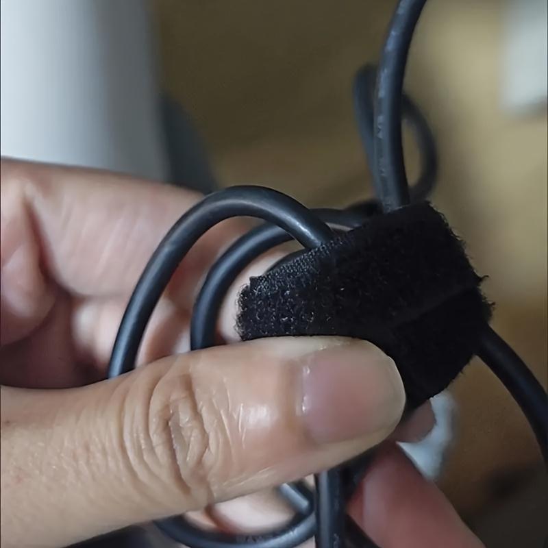 Self-Adhesive Hook & Loop Cable Ties, 5m Wire Organizers for Secure Wiring Management, Durable Fastening Solution for Home Office Use