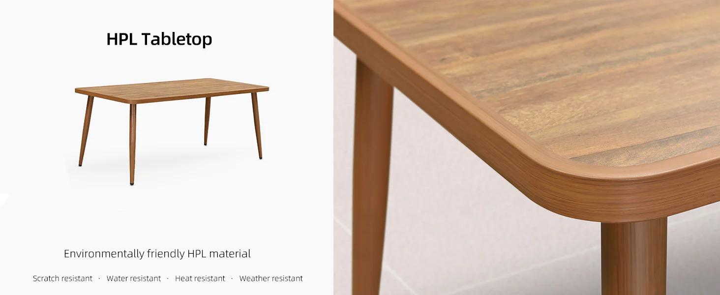 PURPLE LEAF 7/9/11 Pieces Patio Dining Set Cushions Wicker Outdoor Dining Table and Chairs