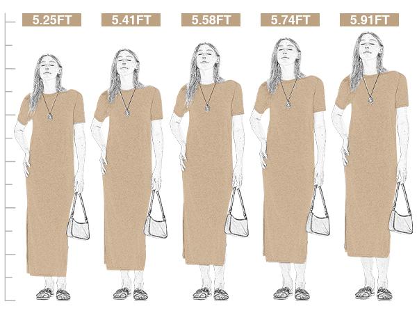 Arach&Cloz Womens Summer Wool Blend T Shirt Maxi Long Dress 2026 Spring Casual Short Sleeve Crew Neck Slit Knit Texture SpringStatements