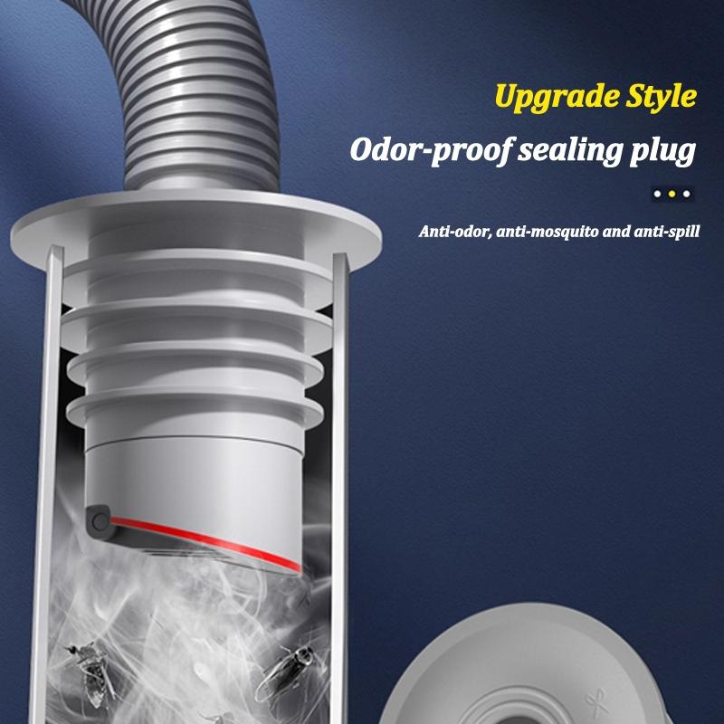 Silicone Bathroom Sewer Seal Ring, Kitchen Sink Sewer Pipe Plug, Washing Machine Anti-odor Leakage Floor Drain Connector Stopper