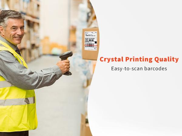 JADENS 4x6 Thermal Printing Labels - 350 Labels for Thermal printer Waterproof, BPA/BPS Free, Most Thermal Printer, Perforated, Commercial Grade