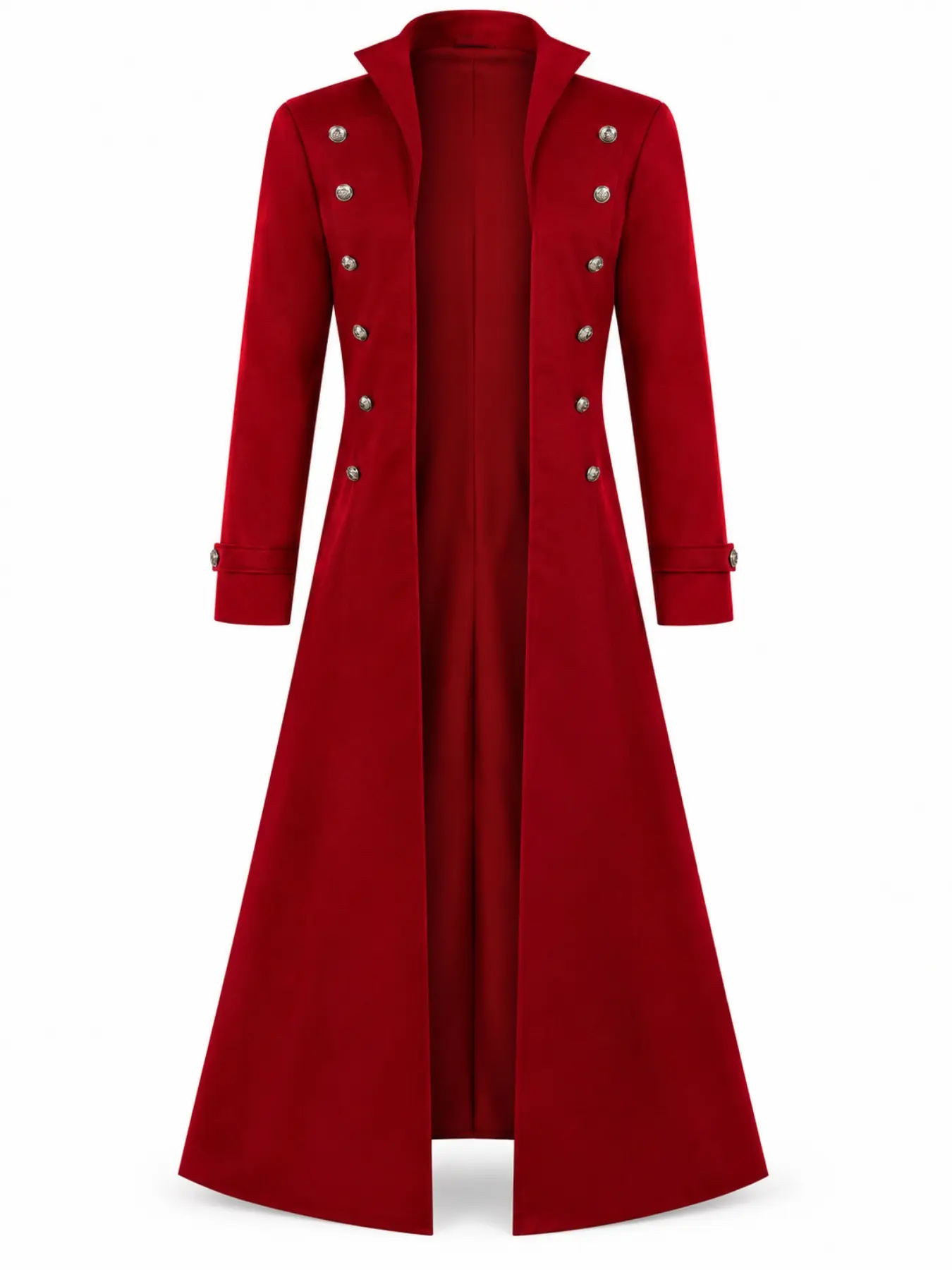 Men's Victorian Era Style Coat, Gothic Steampunk Design, Double-Layer Lined Jacket, Retro Fashion Outerwear, Unisex Clothing, Menswear
